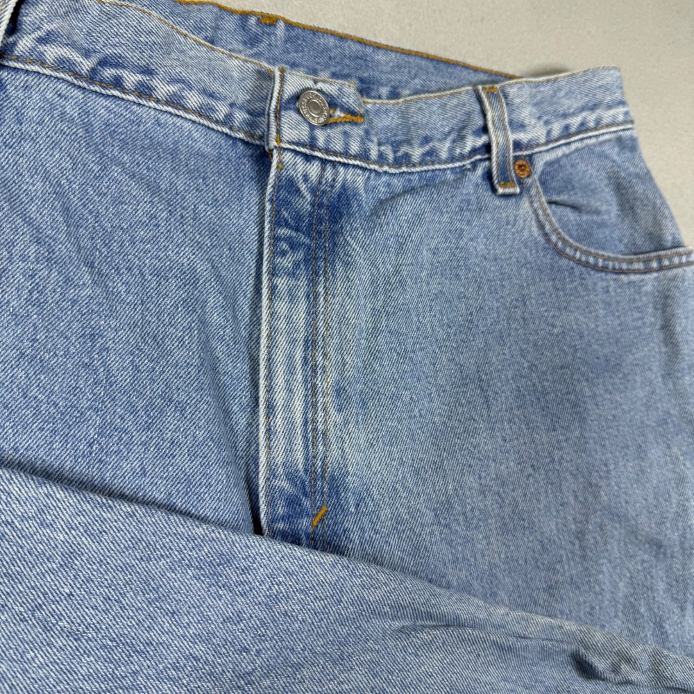 Levis Vintage Light Wash High Waisted Relaxed Tapered Leg Denim Jeans Blue
